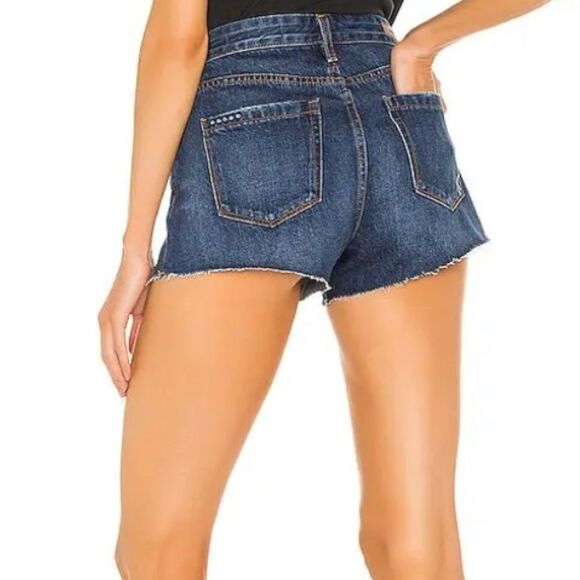 NWT Blank NYC The Barrow Vintage high rise distressed denim shorts size 29 - Picture 2 of 11